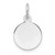 14k White Gold Plain .013 Gauge Round Engravable Disc Charm - XW-0FBCA16D-4213