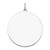 14k White Gold Plain .013 Gauge Round Engravable Disc Charm - XW-46F1857A-5755