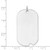 14k White Gold Plain .018 Gauge Engravable Dog Tag w/Notch Disc - XW-5B906C52-4897