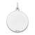 14k White Gold Plain .018 Gauge Round Engravable Disc Charm - XW-CFAC196B-6994