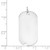 14k White Gold Plain .027 Gauge Engravable Dog Tag w/Notch Disc - XW-32F9899A-9110