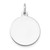 14k White Gold Plain .035 Gauge Circular Engravable Disc Charm - XW-5A8B4AA5-6515