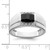 14k White Gold Polished & Satin Onyx & Diamond Mens Ring - RM-077958C6-2398