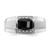 14k White Gold Polished & Satin Onyx & Diamond Mens Ring - RM-077958C6-2398