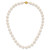 14k 11-12mm White Near-Round Freshwater Cultured Pearl 18 inch Necklace - XF-C821956F-6513