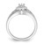 14k White Gold Polished .05ct. Diamond Heart Ring Mounting - Y1-2A1230CB-5671