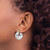 14k White Gold Polished 10.5mm Tapered Hoop Earrings - E6-2A215C72-2985