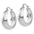 14k White Gold Polished 10.5mm Tapered Hoop Earrings - E6-C3C4FA0C-8031