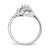 14k White Gold Polished 1-Stone Mothers Ring Mounting - XM-0AE42311-1001