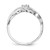 14k White Gold Polished 1-Stone Mothers Ring Mounting - XM-3292A9B6-1787