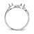 14k White Gold Polished 2-Stone Mothers Ring Mounting - XM-8A1AFD88-7553