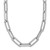 14k White Gold Polished 3.69 carat Diamond Paperclip Link 18 inch Necklace