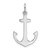 14K White Gold Polished 3-D Anchor Charm - K7-860BBE54-3112