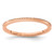 10K Rose Gold 1.2mm Criss-Cross Pattern Stackable Band Size 10