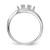14k White Gold Polished 3-Stone Mothers Ring Mounting - XM-39369819-1980