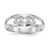14k White Gold Polished 3-Stone Mothers Ring Mounting - XM-58243183-4281