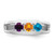 14k White Gold Polished 3-Stone Mothers Ring Mounting - XM-58243183-4281