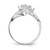 14k White Gold Polished 3-Stone Mothers Ring Mounting - XM-80F7F165-6826