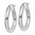 14K White Gold Polished 4mm Tube Hoop Earrings - T8-889AA515-5513