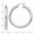 14k White Gold Polished 5mm Lightweight Hoop Earrings - T8-26F5AAF9-9700