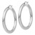 14k White Gold Polished 5mm Tube Hoop Earrings - T8-B4AE6E25-2185
