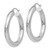 14k White Gold Polished 5mm Tube Hoop Earrings - T8-F8971631-2771