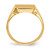 14k 12.0x12.0mm Open Back Mens Signet Ring