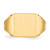 14k 12.0x12.0mm Open Back Mens Signet Ring