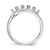 14k White Gold Polished 5-Stone Mothers Ring Mounting - XM-F943DB81-9797