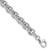14k White Gold Polished 6.5mm Fancy Rolo Link 7.75 inch Bracelet