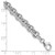 14k White Gold Polished 6.5mm Fancy Rolo Link 7.75 inch Bracelet
