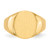 14k 12.0x14.5mm Closed Back Mens Signet Ring