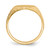 14k 12.0x15.0mm Closed Back Mens Signet Ring