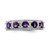 14k White Gold Polished Amethyst and Diamond Ring - RM-6599A3C0-7469
