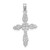 14K White Gold Polished and Cut-Out Cross Charm - K8-3A7E49B6-3147