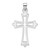14K White Gold Polished and Cut-Out Cross Charm - K8-47E110F4-3756