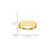 14k 12.0x5.5mm Closed Back Signet Ring