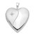 14K White Gold Polished and Satin Diamond Star 20mm Heart Locket