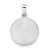 14k White Gold Polished and Satin Hollow St Jude Thaddeus Medal Pendant