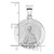 14k White Gold Polished and Satin Hollow St Nicholas Medal Pendant