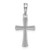 14K White Gold Polished Beveled Cross w/ Round Tips Charm - K8-2A6588F3-9759
