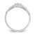 14k White Gold Polished Claddagh Ring - CH-48E752E3-5234