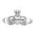 14K White Gold Polished Claddagh Ring - R1-B0349578-7232