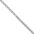 14K White Gold Polished Complete 3/4 carat Diamond Paperclip Link 7 inch Bracelet with 1 inch Extender