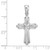 14k White Gold Polished Cross Charm - K2-B105CD4A-5808
