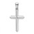 14K White Gold Polished Cross Charm - K8-1F69F46B-2796