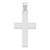 14k White Gold Polished Cross Charm - XR-19376412-4635