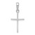 14k White Gold Polished Cross Pendant - C3-48F58278-8256