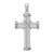 14k White Gold Polished Cross Pendant - K8-0443345D-3865