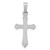 14k White Gold Polished Cross Pendant - XR-C88F069C-2436